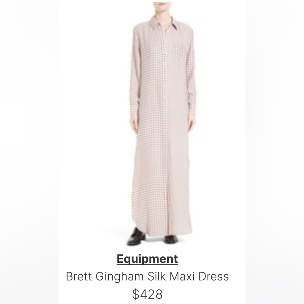 Elegant Checkered Maxi Dress